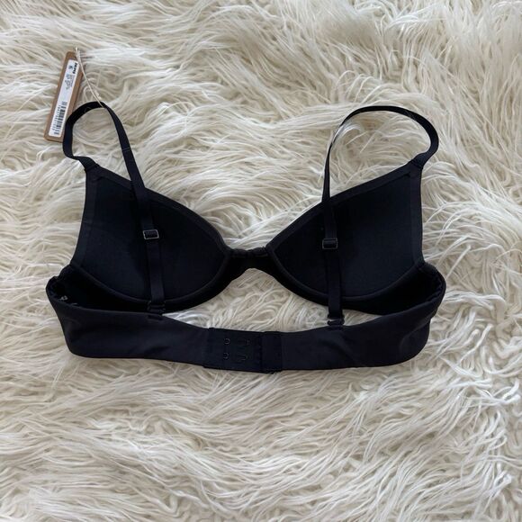 Skims Fits Everybody Plunge Bra Onyx Size 34A - Picture 5 of 7